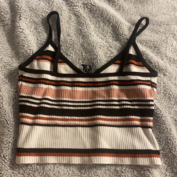 Striped v neck tank top - Picture 3 of 3